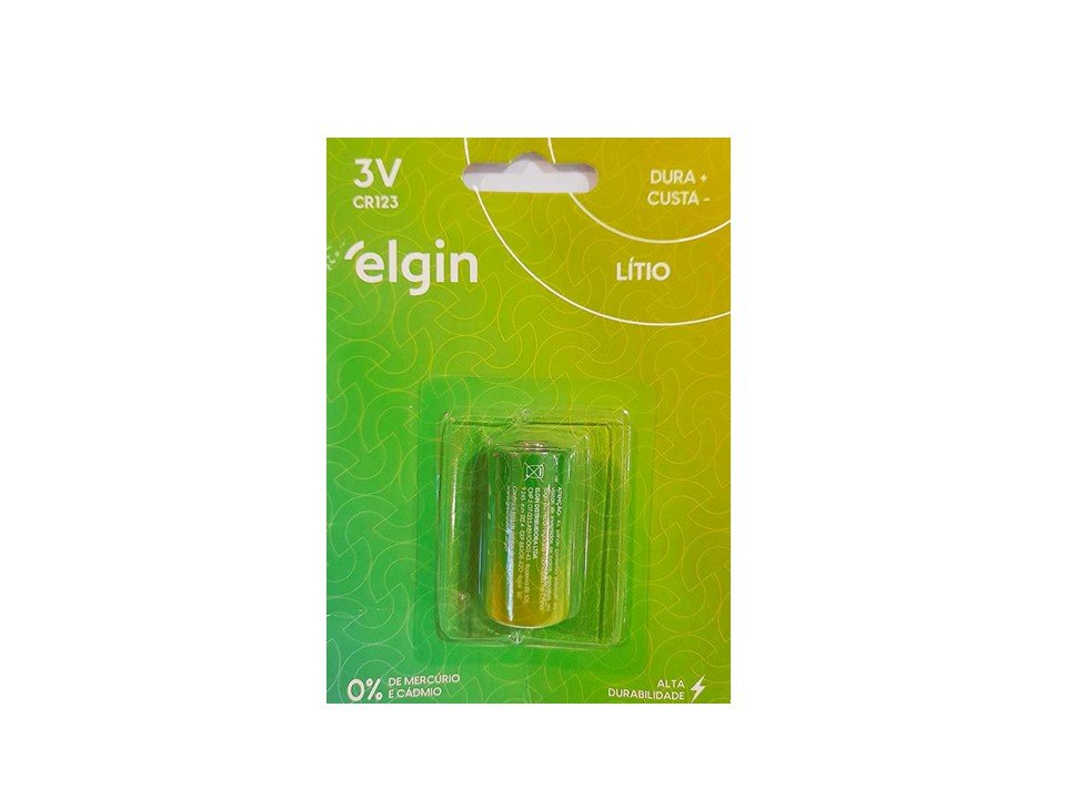 Bateria 3v Cr123 Elgin