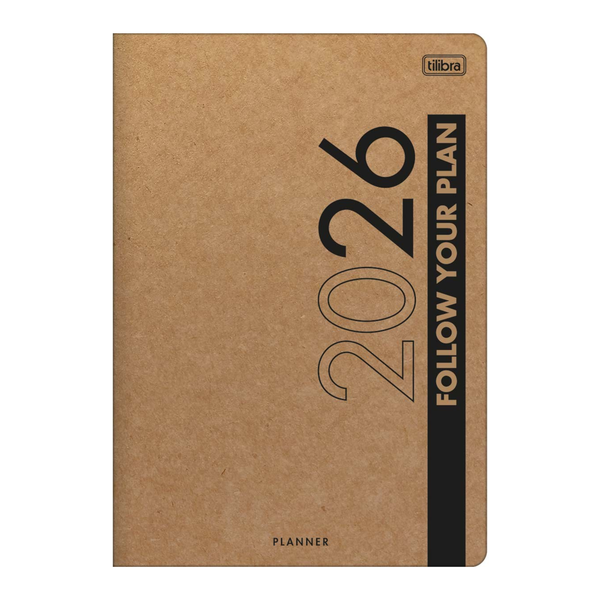 growth project 7本 Agenda Planner Anual Grampeado Kraft M7- 2025