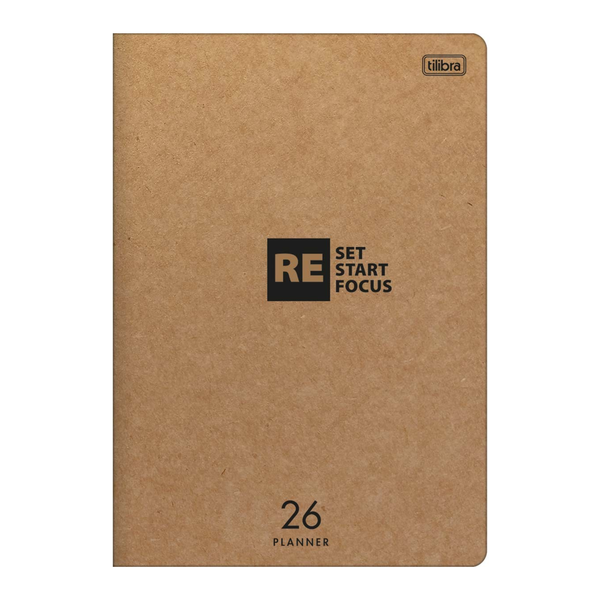 Agenda Planner Anual Grampeado Kraft M7- 2025