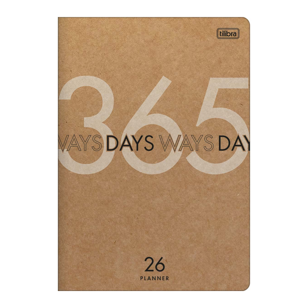 growth project 7本 Agenda Planner Anual Grampeado Kraft M7- 2025